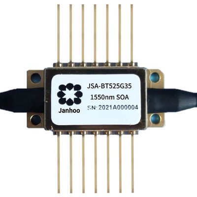 Janhoo 1550nm G=35dB επαγγελματική πεταλούδα SOA ημιαγωγός οπτικός ενισχυτής χαμηλή πόλωση εξαρτημένη απώλεια
